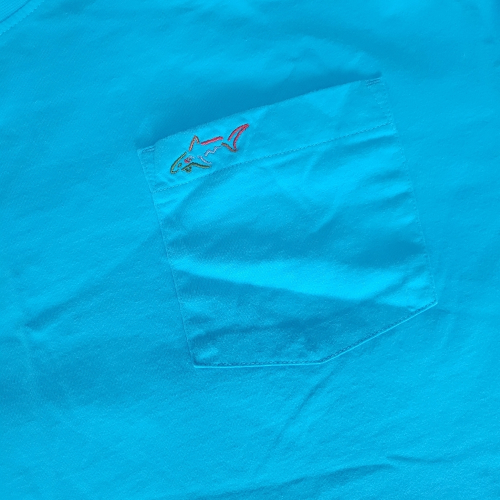 Greg Norman Aqua TShirt XXL EUC Bright